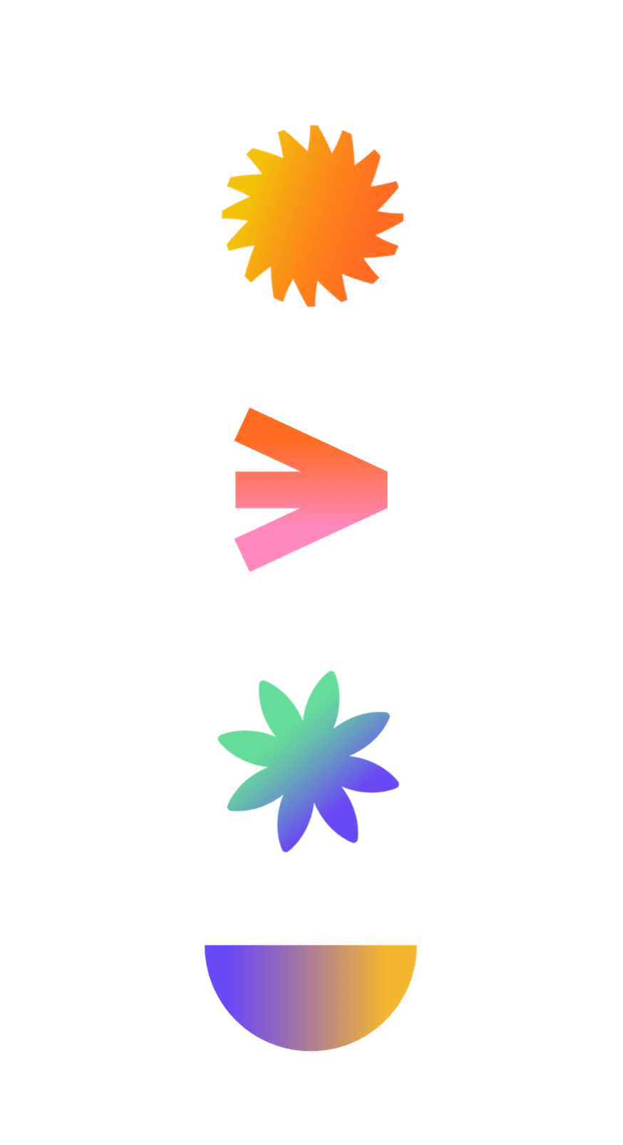 Fünve Brand Icons - Arrow, Path, Flower, Sea, Ocean, Sun - bunte Sandalen